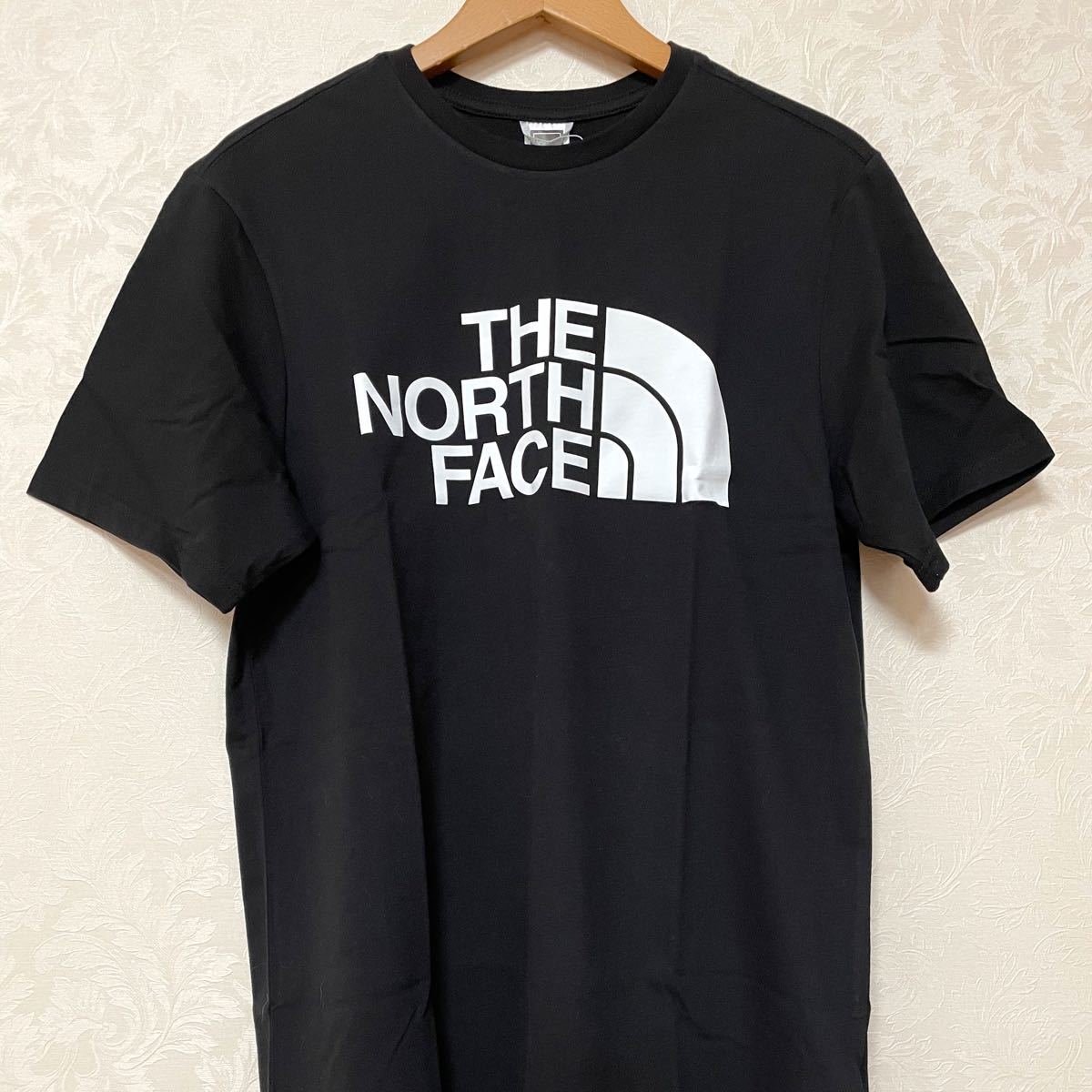 人気ＴＨＥ　NORTH FACE ザノースフェイス　メンズ　Tシャツ　ハーフドームロゴ　ブラック黒　海外-S(日本サイズM相当)