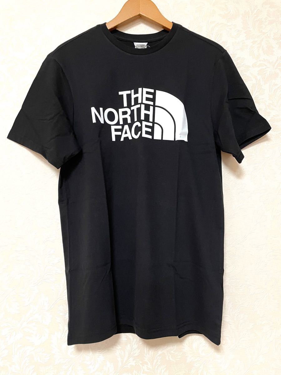 人気ＴＨＥ　NORTH FACE ザノースフェイス　メンズ　Tシャツ　ハーフドームロゴ　ブラック黒　海外-S(日本サイズM相当)