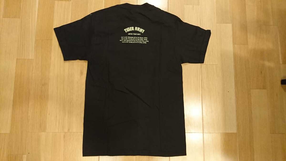  Tiger Army T-shirt S size black color 2001 year Japan Tour postage letter pack post service light 370 jpy ~ search rhinoceros kobi Lee punk 666 short sleeves T-shirt 