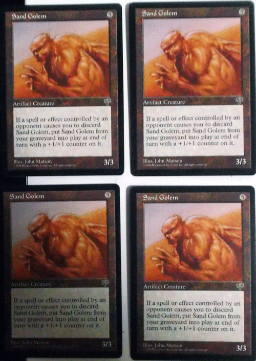 ｍtg 英語 4枚セット Sand Golem 砂のゴーレム ミラージュ アンコモン 85 Off