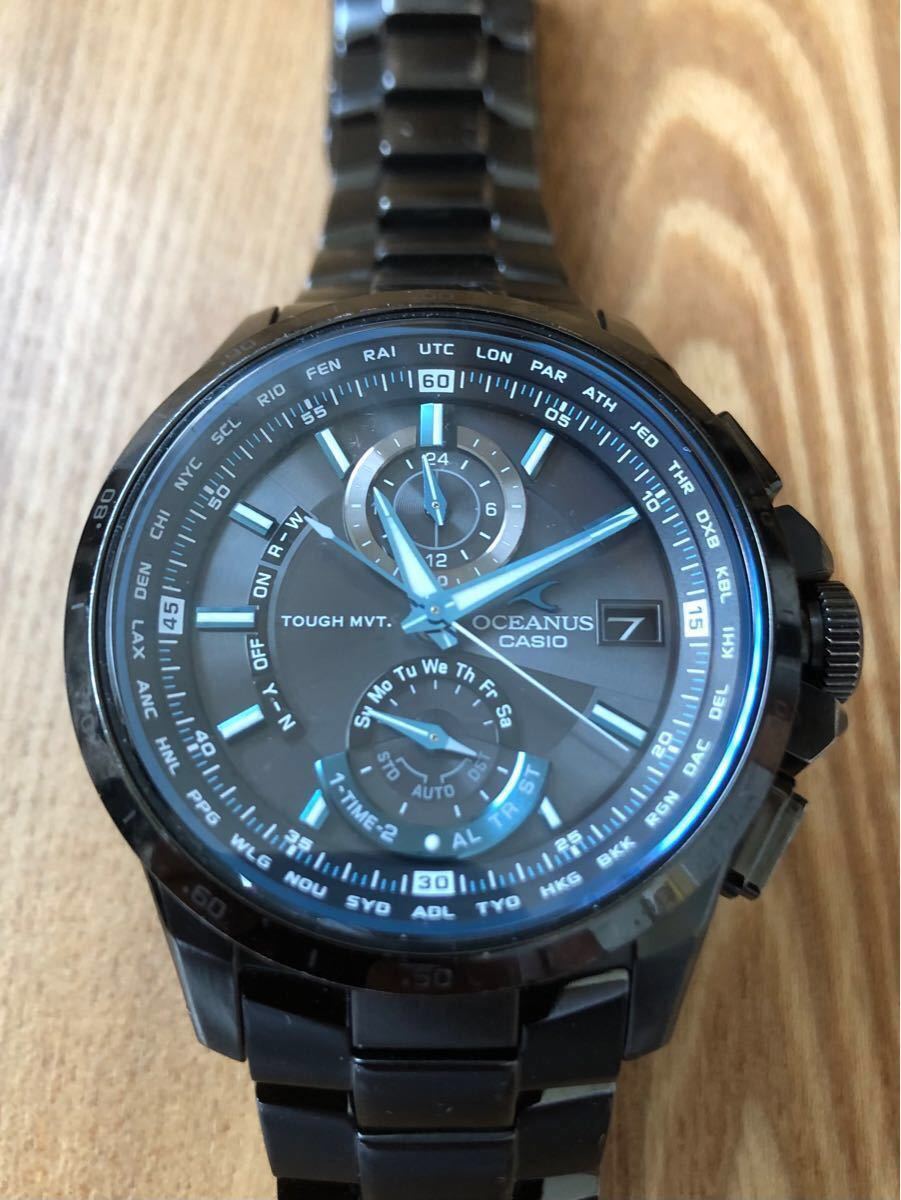 要竜頭修理 カシオ オシアナス OCEANUS OCW-T1000B ブラック 要竜頭修理 カシオ オシアナス OCEANUS OCW-T1000B ブラック