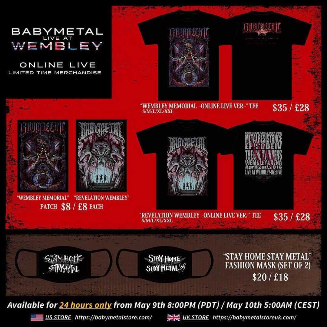 【希少！UKバージョン】新品！2020年 公式UKショップ販売品 REVELATION WEMBLEY ワッペン ウェンブリー BABYMETAL バトルジャケット STAY _参考画像（出品物ではありません）