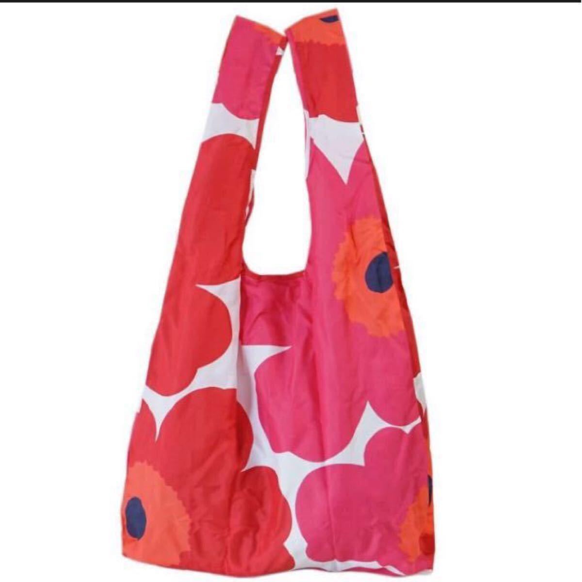 【未開封品】マリメッコ エコバッグ 色違い2点セット Marimekko スマートバッグ 買い物バッグ  北欧 トートバッグ