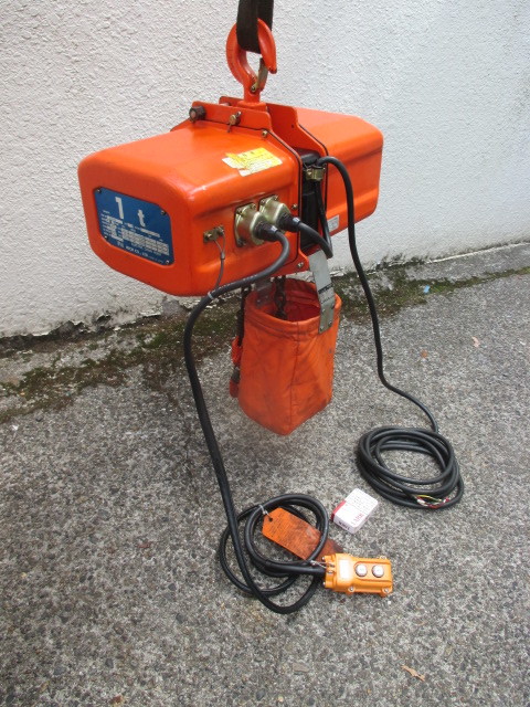 q419☆ニッチ 電動チェーンブロック 1ton 三相200V q419☆ニッチ 電動チェーンブロック 1ton 三相200V