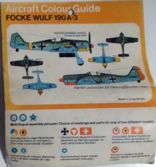 FROG/1/72/ドイツ空軍フォッケウルフFw-190 A-3戦闘機/未開封未組立品_画像2