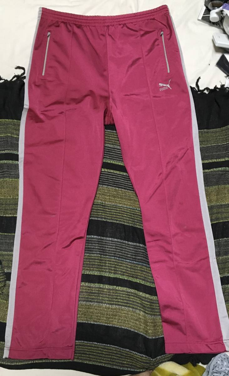 【新品本物】 超希少　プーマ　ビンテージ　ジャージ　ピンク　パンツ Puma vintage Jersey pink pants archive プーマ
