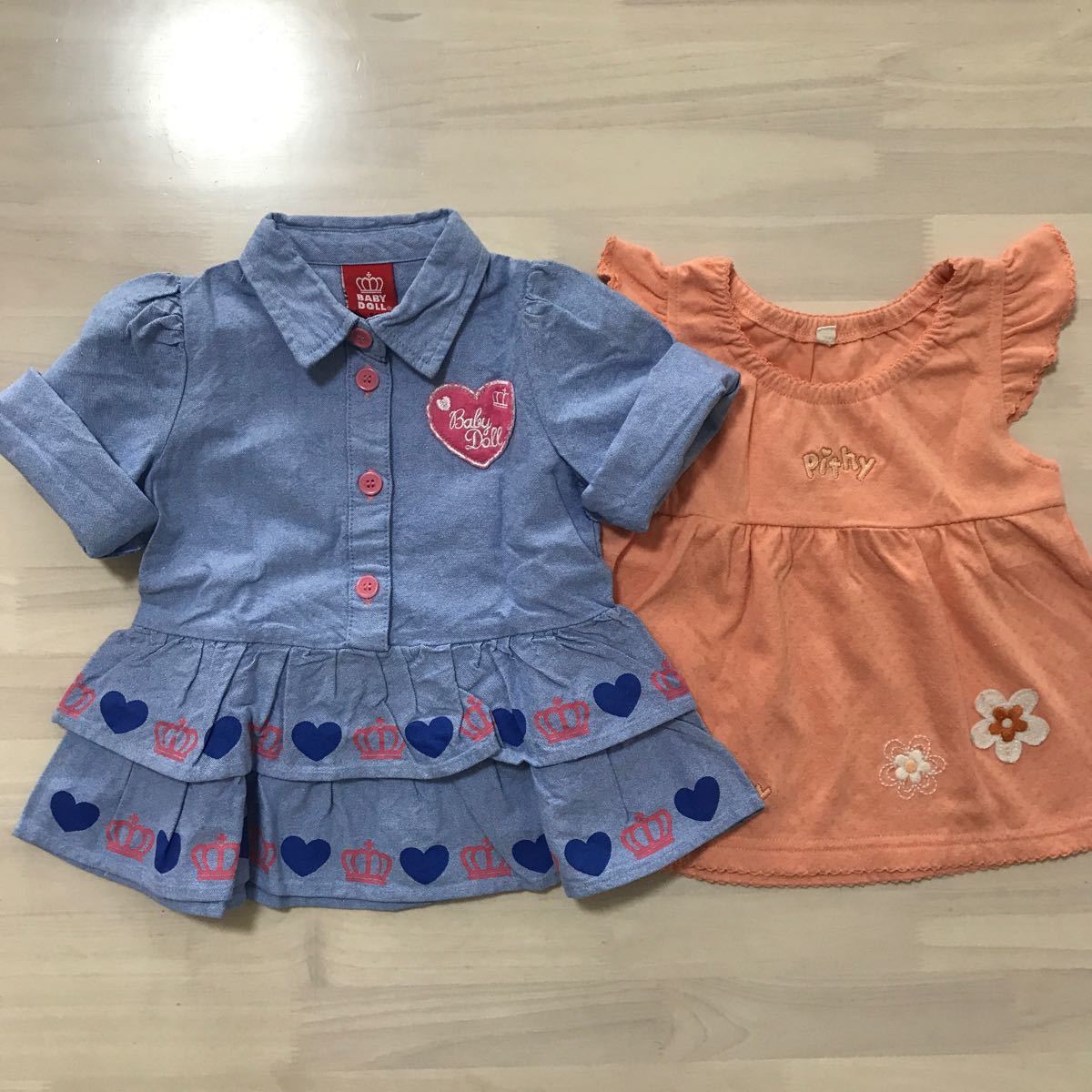Paypayフリマ まとめ売り2点 80cm 女の子 ワンピースチュニック ベビードール ブランド ベビー服 子ども服 Paypayフリマ まとめ売り2点 80cm 女の子 ワンピースチュニック ベビードール ブランド ベビー服 子ども服