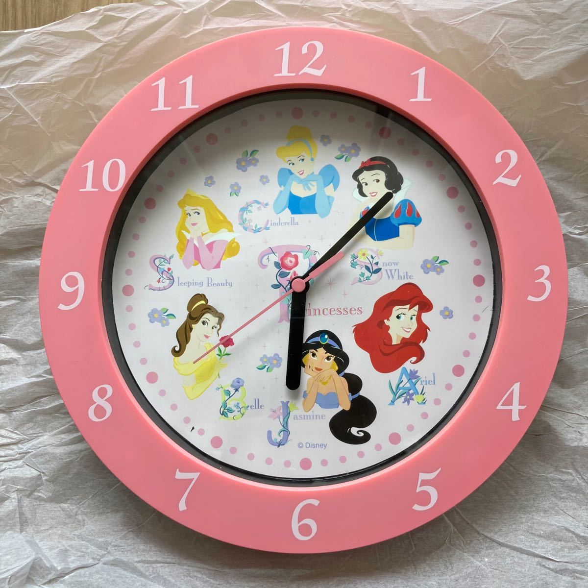 ディズニープリンセス 壁掛け時計 シンデレラ白雪姫ラプンツェル ディズニープリンセス 壁掛け時計 シンデレラ白雪姫ラプンツェル