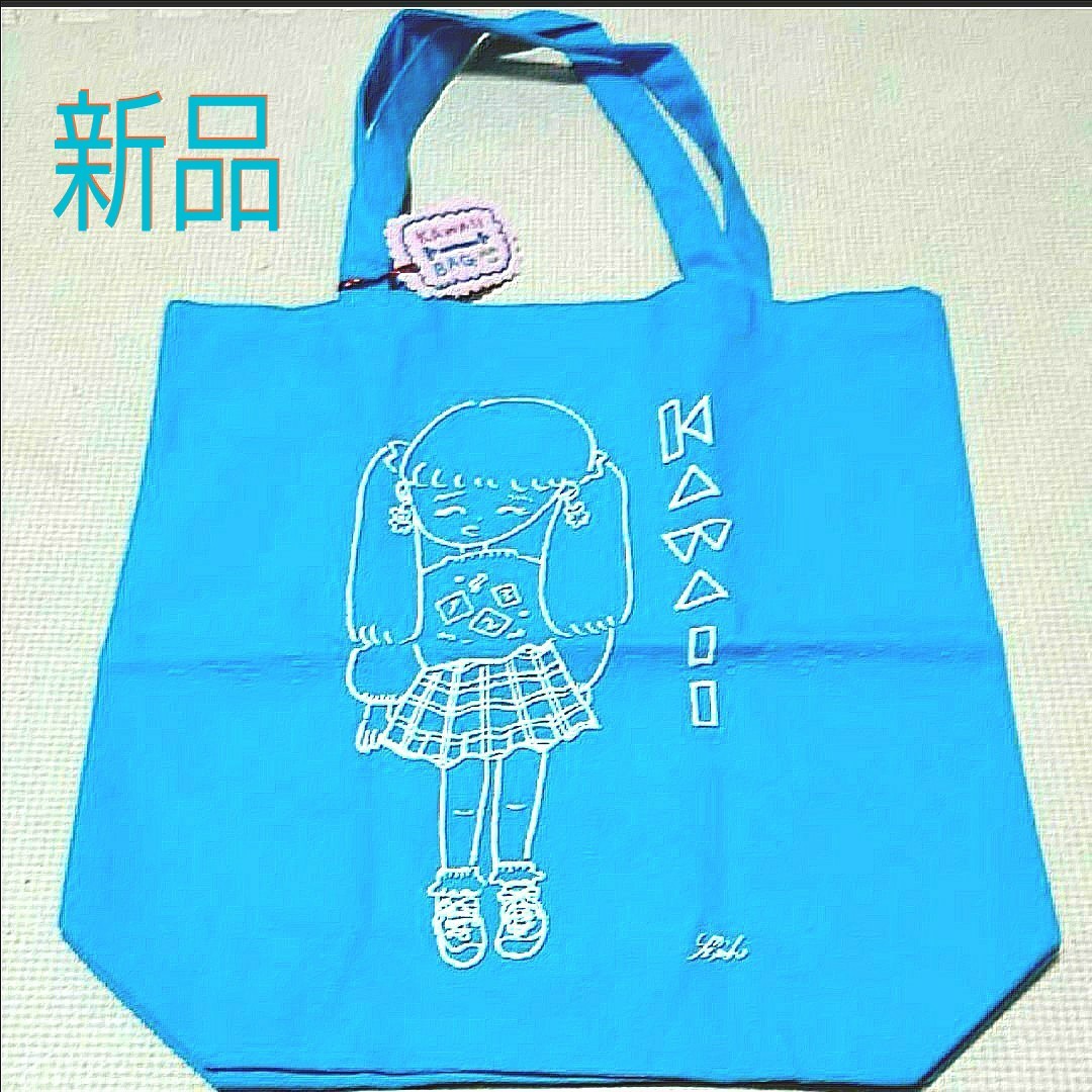 【新品・未使用】トートバッグ エコバッグ 『KAWAII 可愛い トートBAG(^ー^)』