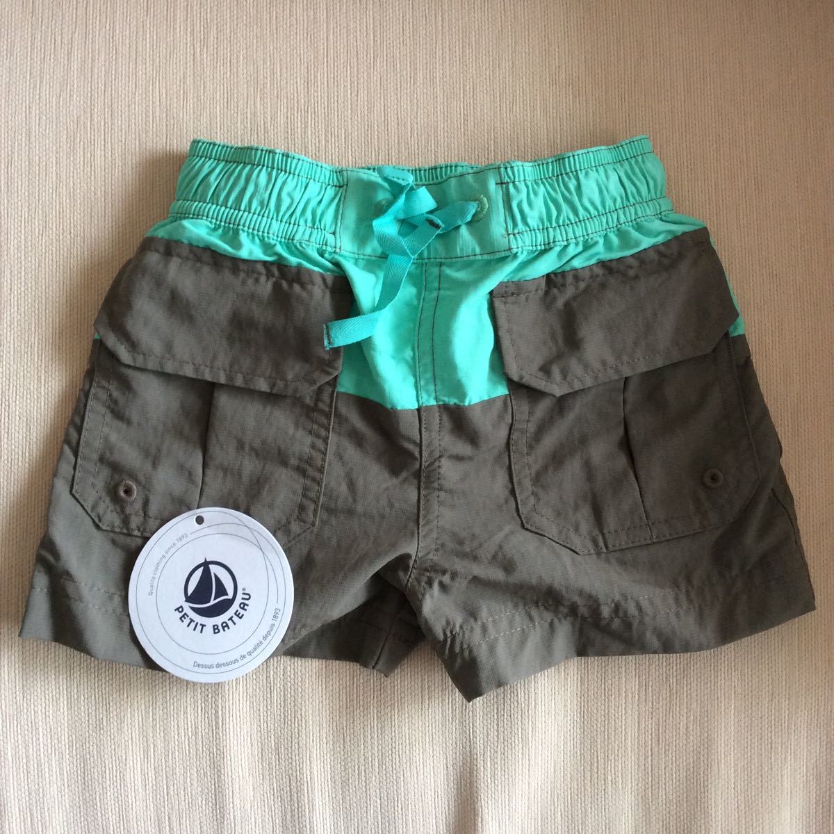 メイルオーダー PETIT BATEAU プチバトー デニムハーフパンツ 95cm
