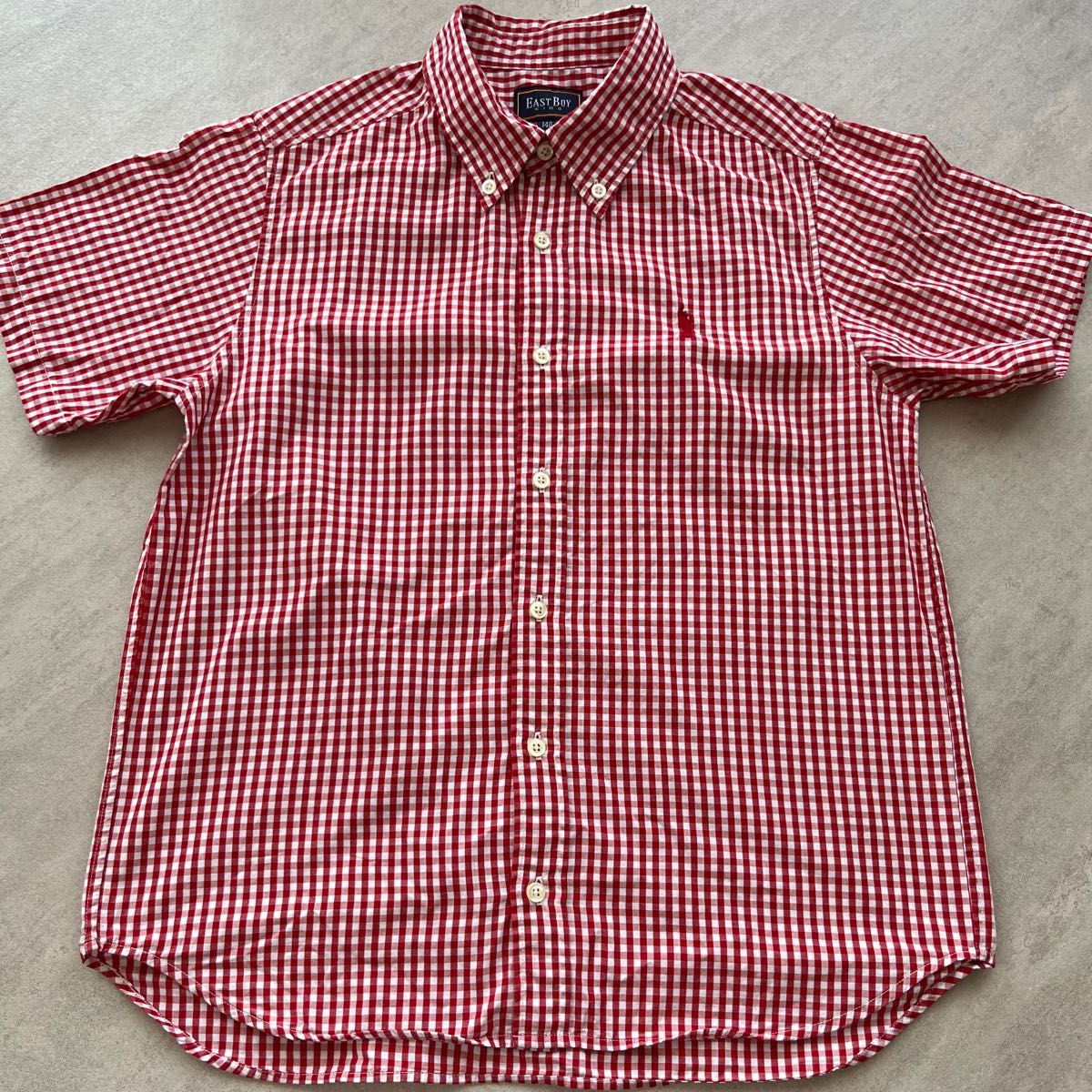 140ラルフローレン RALPH LAUREN ｲｰｽﾄﾎﾞｰｲボタンダウン半袖シャツ2枚組 
