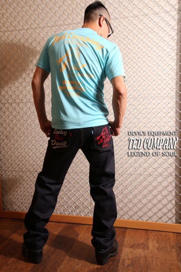 テッドマン TEDMAN ドライTシャツ サックス【XLサイズ】吸汗速乾 半袖 TDRYT-100 エフ商会 アメカジ メンズ_画像4