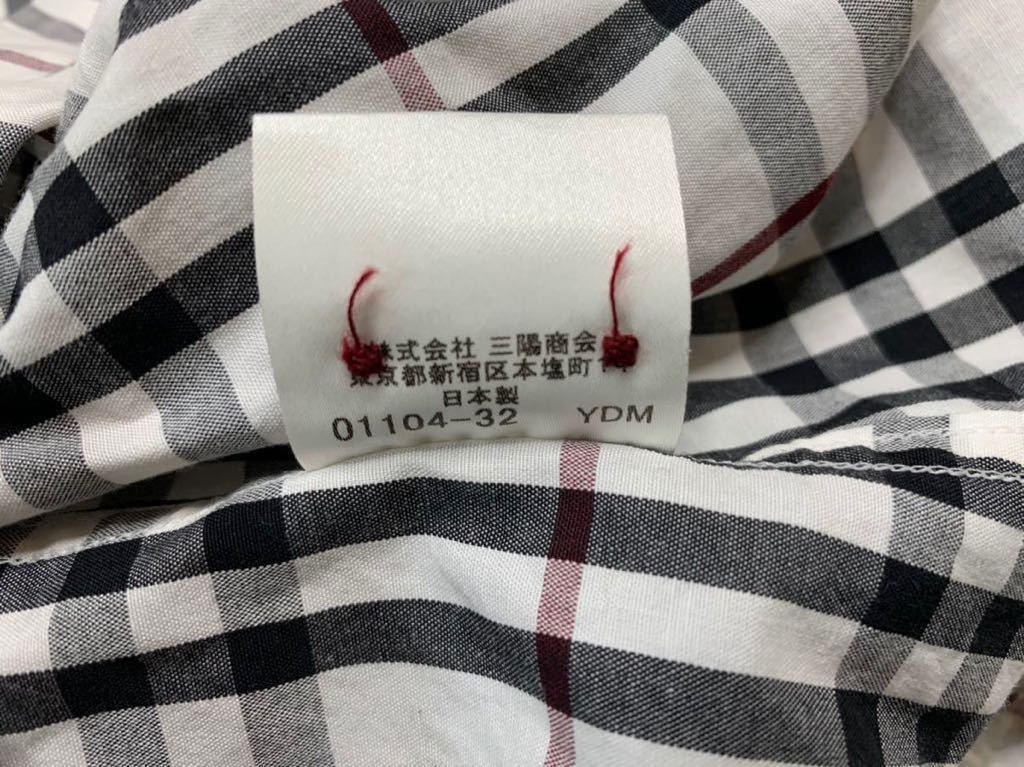 即決★BURBERRY BLACK LABEL★日本製 M 廃版 ドレスシャツ バーバリーブラックレーベル 2 オフホワイト ノバチェック 三陽商会 ナイト 即決★BURBERRY BLACK LABEL★日本製 M 廃版 ドレスシャツ バーバリーブラックレーベル 2 オフホワイト ノバチェック 三陽商会 ナイト
