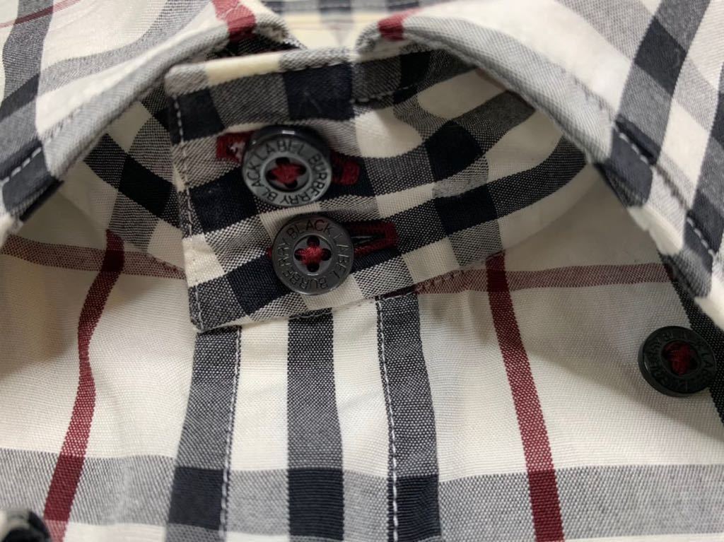 即決★BURBERRY BLACK LABEL★日本製 M 廃版 ドレスシャツ バーバリーブラックレーベル 2 オフホワイト ノバチェック 三陽商会 ナイト 即決★BURBERRY BLACK LABEL★日本製 M 廃版 ドレスシャツ バーバリーブラックレーベル 2 オフホワイト ノバチェック 三陽商会 ナイト
