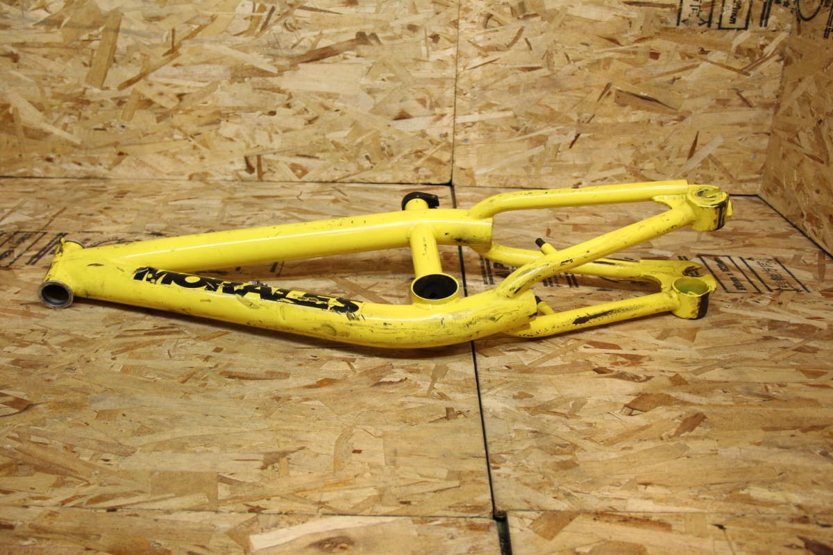  bicycle BMX 20 -inch Street frame MORALES STREET FRAME YELLOW free shipping prompt decision, used ultra rare thing 