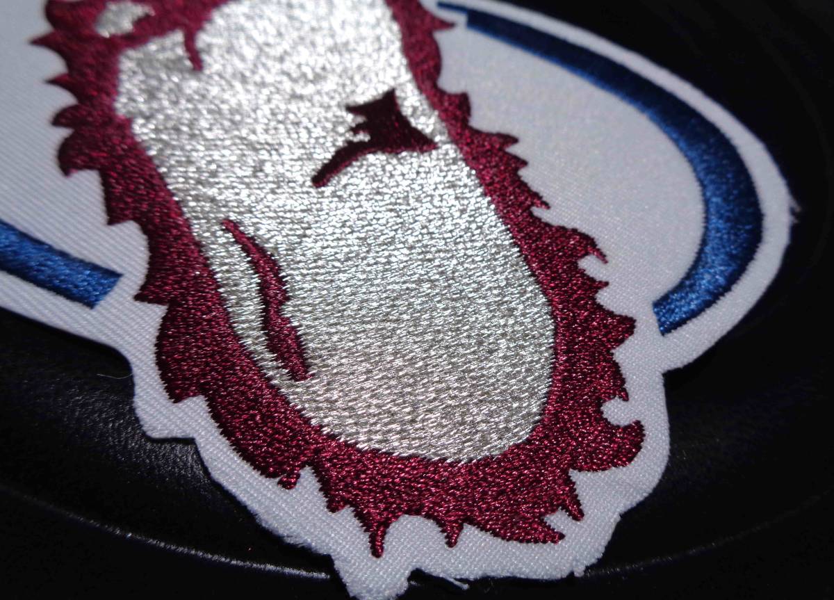 足型◆新品未使用 NHLコロラド・アバランチ Colorado Avalanche 雪男 アイスホッケー刺繍ワッペン（パッチ）■アメリカ プロスポーツの画像4