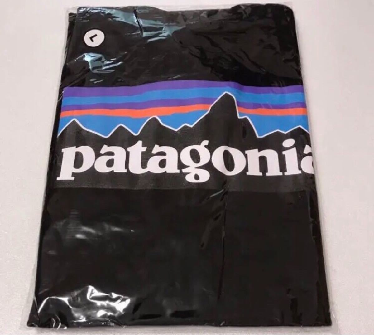 新品 patagonia パタゴニア 半袖Tシャツ P-6LOGO ブラック L