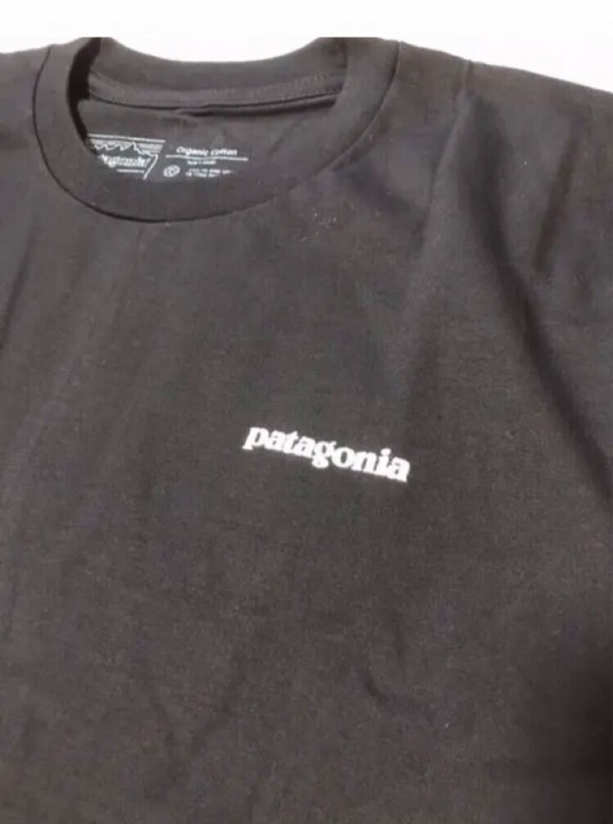 新品 patagonia パタゴニア 半袖Tシャツ P-6LOGO ブラック L