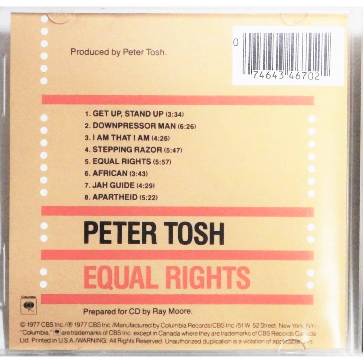 Peter Tosh / Equal Rights ◇ ピーター・トッシュ / 平等の権利 ◇ ザ・ウェイラーズ ◇_画像2