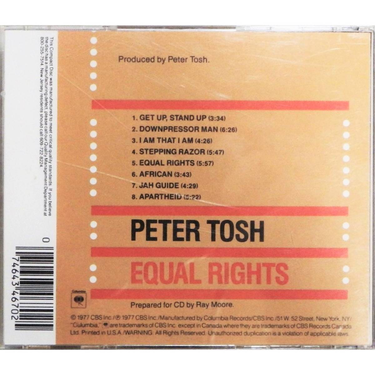 Peter Tosh / Equal Rights ◇ ピーター・トッシュ / 平等の権利 ◇ ザ・ウェイラーズ ◇_画像4