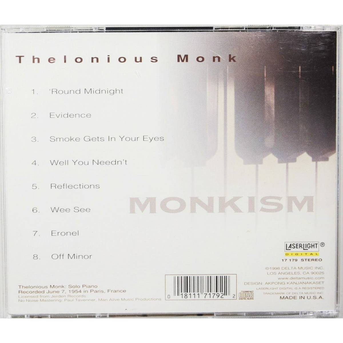 Thelonious Monk / Monkism ◇ セロニアス・モンク / モンクイズム ◇ 史上最高の鬼才ジャズ・ピアニスト ◇_画像4