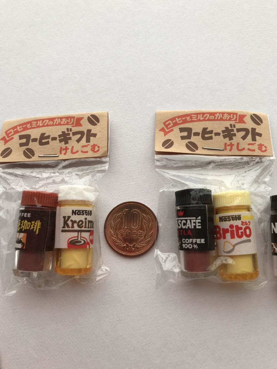  with defect ultra rare! Heisei era retro that time thing coffee gift .... eraser nakatosi industry doll small articles miniature 