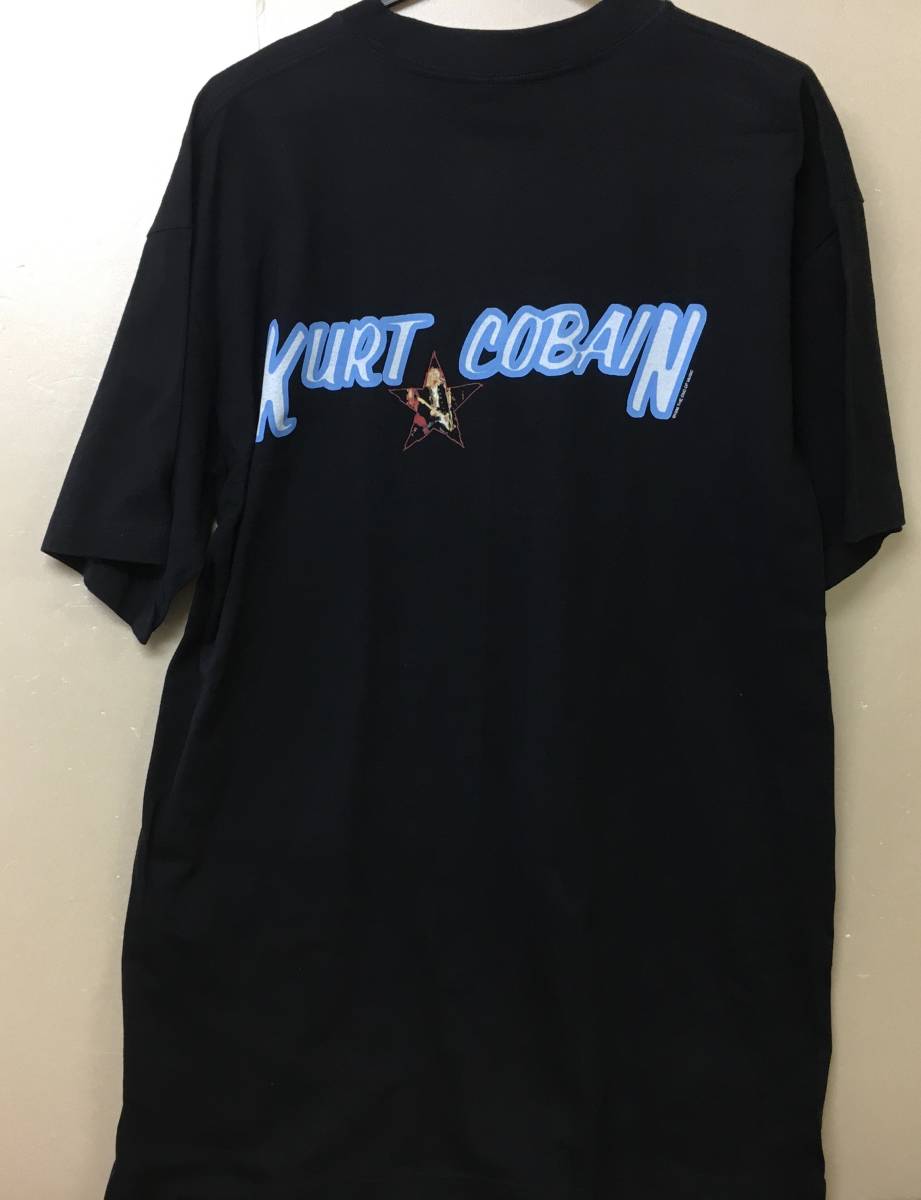 H-777 Kurt Cobain / The End Of Music スター Tシャツ giant Vintage 90s…カートコバーン T-shirt Fear of God ニルヴァーナ Nirvana_画像2