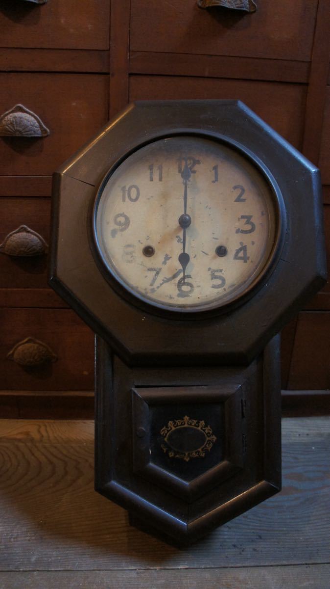振り子時計 柱時計 掛時計 ボンボン時計 昭和レトロ 古時計 CLOCK_画像1