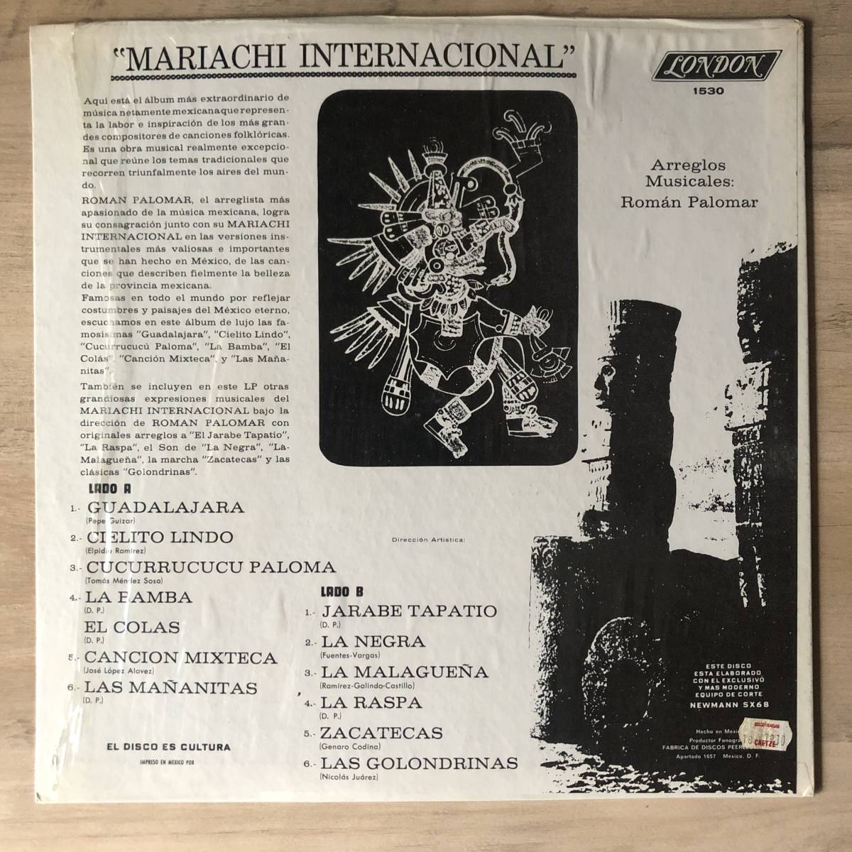 LP◆MARIACHI INTERNACIONAL◆LONDON RECORDS◆1530_画像2