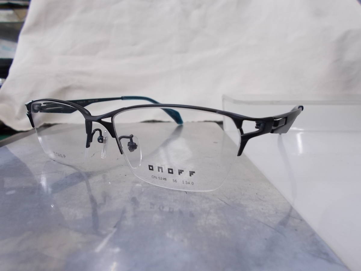 ONOFF オノフ超かっこいい眼鏡フレームON-5248-3 ハーフリムデザイン