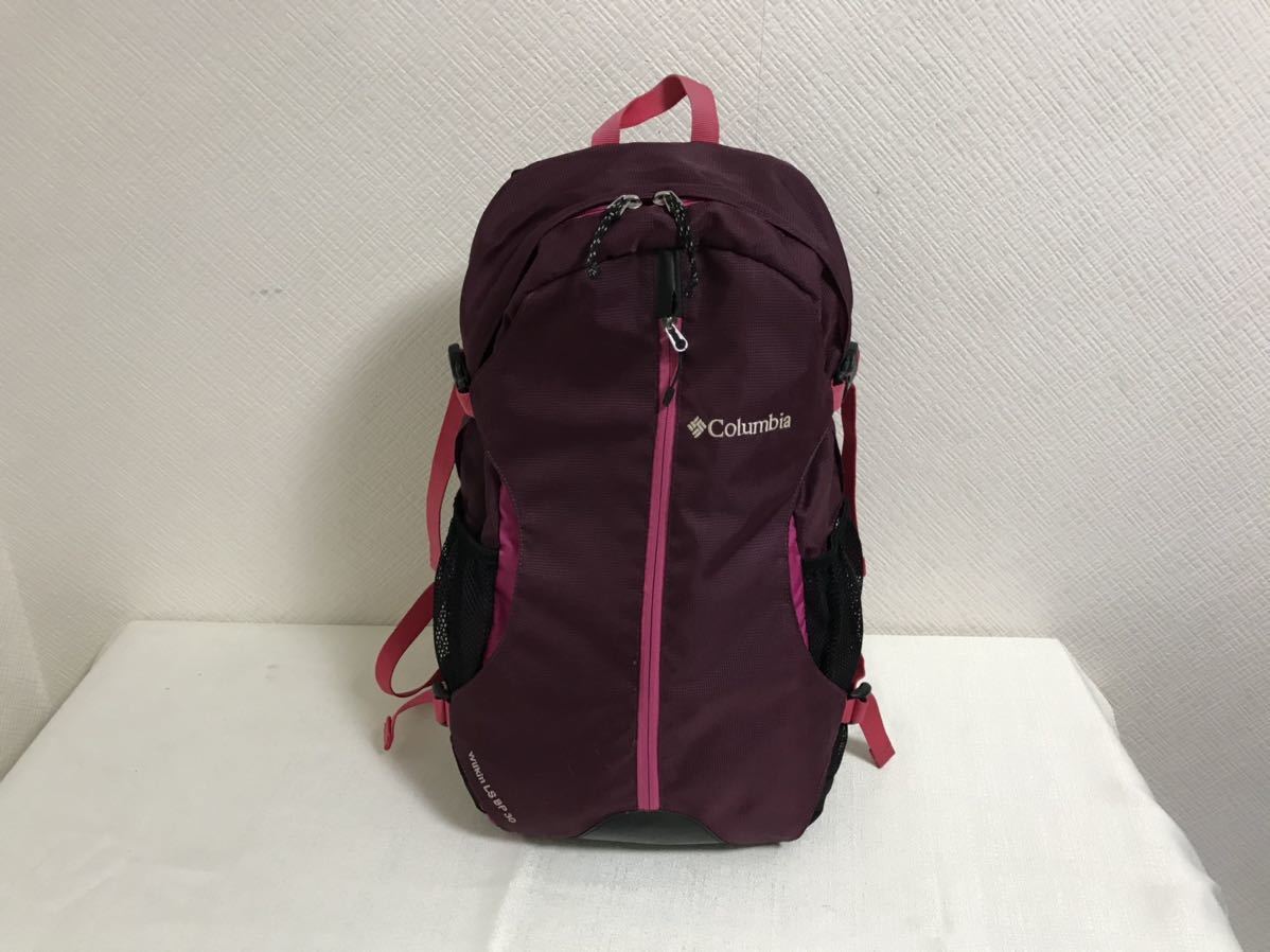 【本物保証】 美品本物コロンビアColumbiaナイロンリュックバッグビジネスバックメンズレディース紫パープル旅行トラベルバックパック リュックサック、デイパック 【本物保証】 美品本物コロンビアColumbiaナイロンリュックバッグビジネスバックメンズレディース紫パープル旅行トラベルバックパック リュックサック、デイパック
