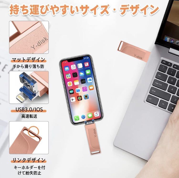 iPhone メモリー 4in1フラッシュドライブ フラッシュメモリー 32GB