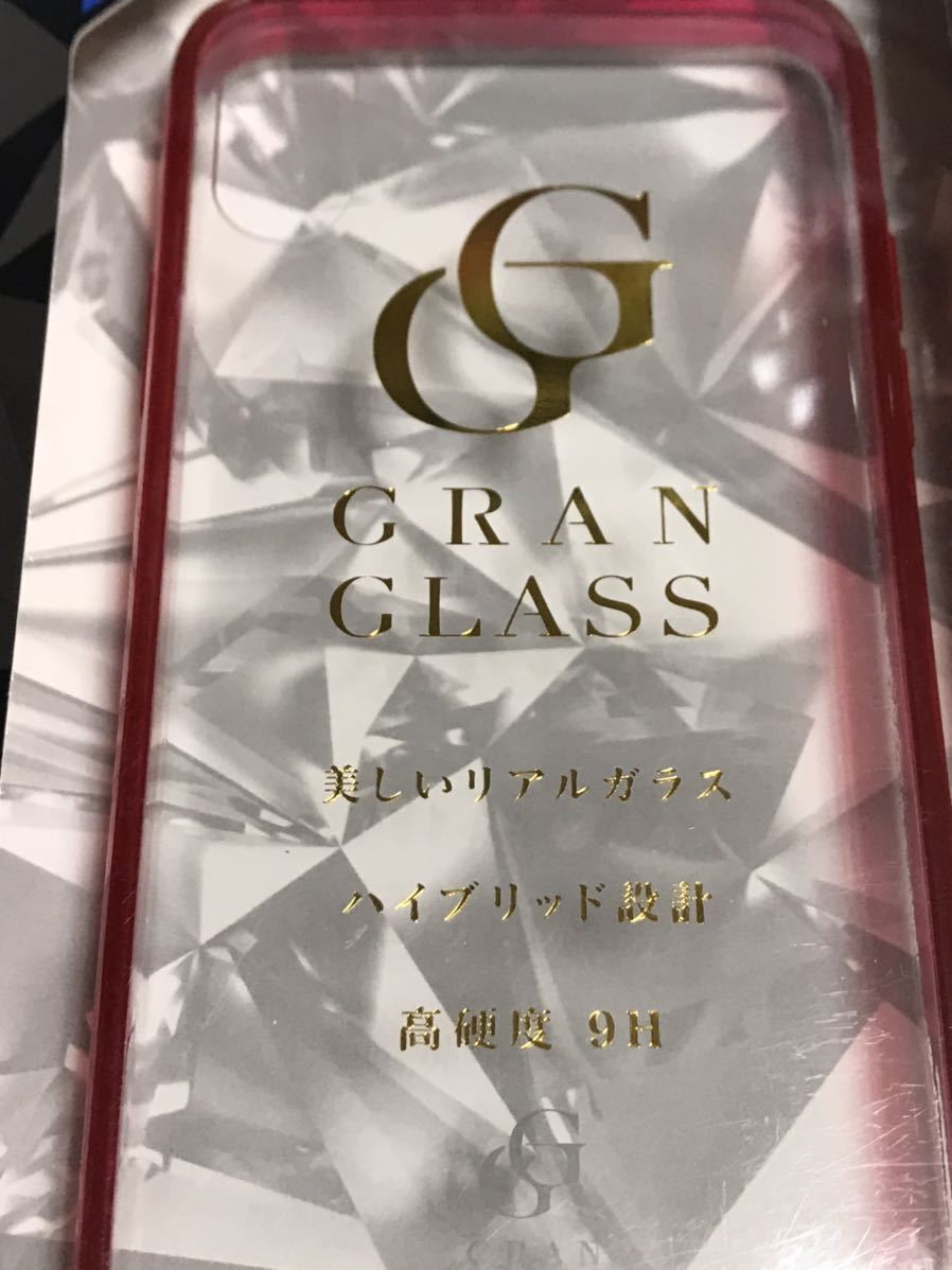 匿名送料込みiPhoneX iPhoneXS用カバー ケース 赤 レッド 背面クリア 日本メーカーガラス採用　新品iPhone10 アイホンX アイフォーンXS/GI5_画像4
