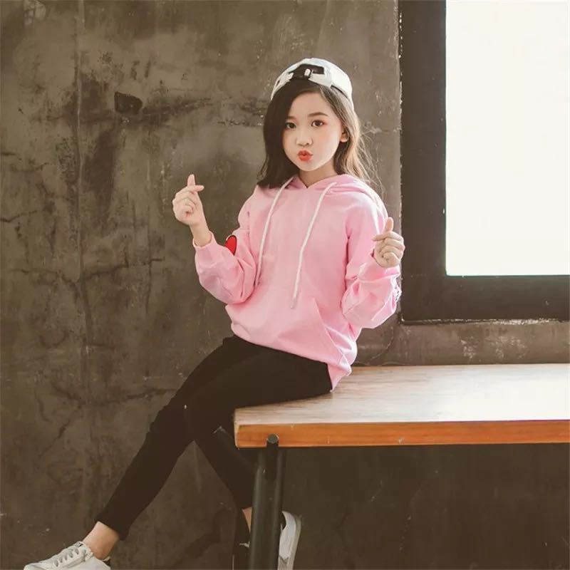 # Kids sweatshirt [100cm pink ] lovely Korea fashion girl 