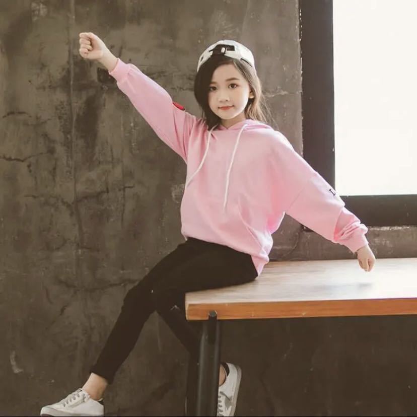 # Kids sweatshirt [100cm pink ] lovely Korea fashion girl 