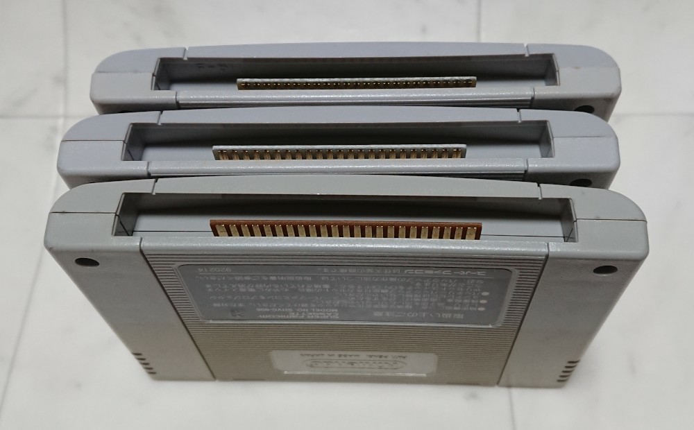 【ジャンク】SFC カセット3本セット  スーパーファミコンソフト