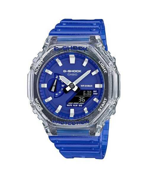 CASIO G-shock HIDDEN COAST カーボンコアガード GA-2100HC-2AJF 青 カシオーク カシオ ジーショック_画像1