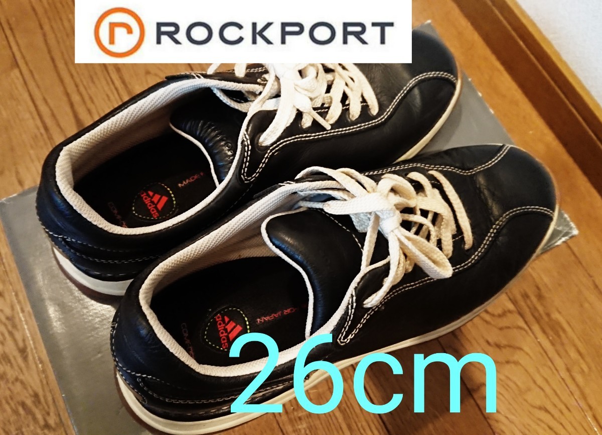 新品タグ付き】ROCKPORT レザースニーカー サイズ 26-