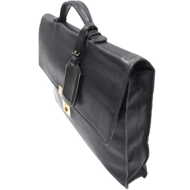 即決 イタリア製 TOMTOM オールレザービジネスバッグ トムトム メンズ 本革 本皮 ブラック 黒 通勤 出張 ダイヤル かばん 鞄 AR1515  3g.
