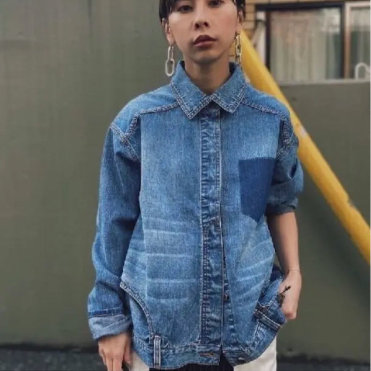 美品 アメリヴィンテージ UPSIDE DOWN DENIM SHIRT デニムシャツ