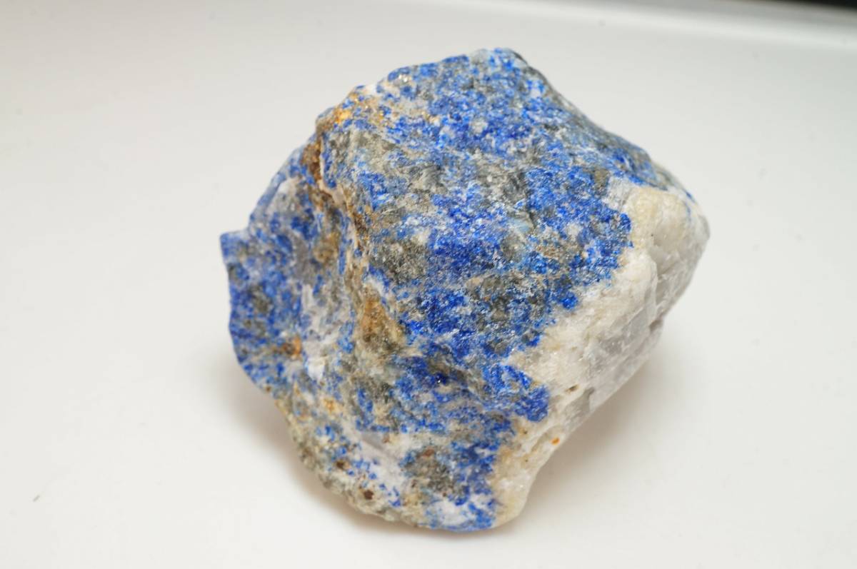 フェルメール ブルー30年前の在庫なので上質!藍色が綺麗な上質アフガニスタン産ラピスラズリ/ラピス/ウルトラマリンブルー原石/297ct_画像6