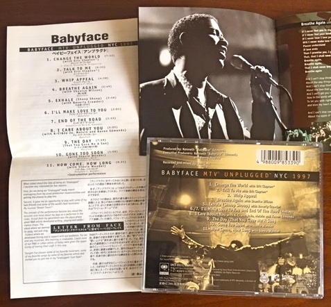 （国内盤）BABYFACE★ベイビーフェイス MTV Unplugged NYC 1997 Live アンプラグド★エリック・クラプトン、スティーヴィー・ワンダー_画像4