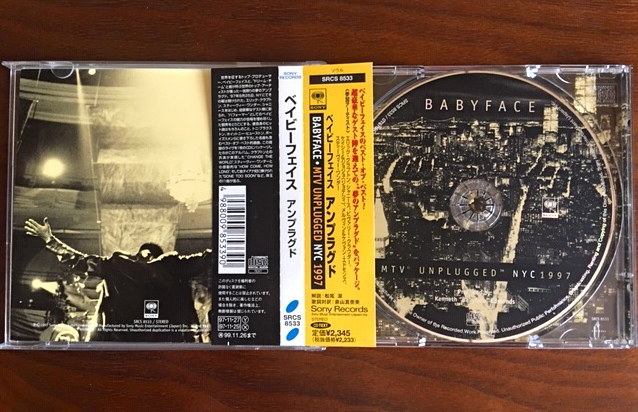 （国内盤）BABYFACE★ベイビーフェイス MTV Unplugged NYC 1997 Live アンプラグド★エリック・クラプトン、スティーヴィー・ワンダー_画像2