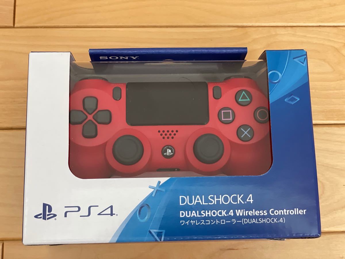 PS4 ワイヤレスコントローラー 純正 デュアルショック4 新品 プレステ 赤(DUALSHOCK4) SONY レッド