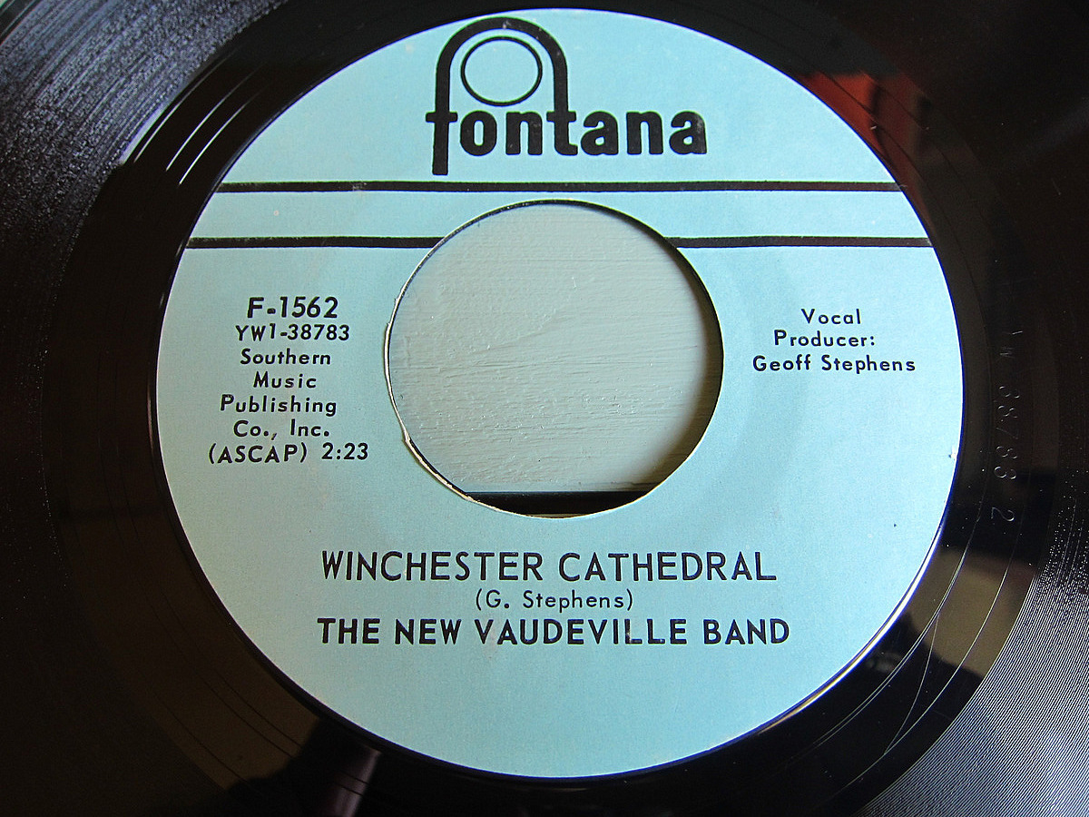 THE NEW VAUDEVILLE BAND WINCHESTER CATHEDRAL WAIT FOR ME BABY Fontana  F-1562 210523t1-rcd-7-rkレコード7インチUS盤ロック