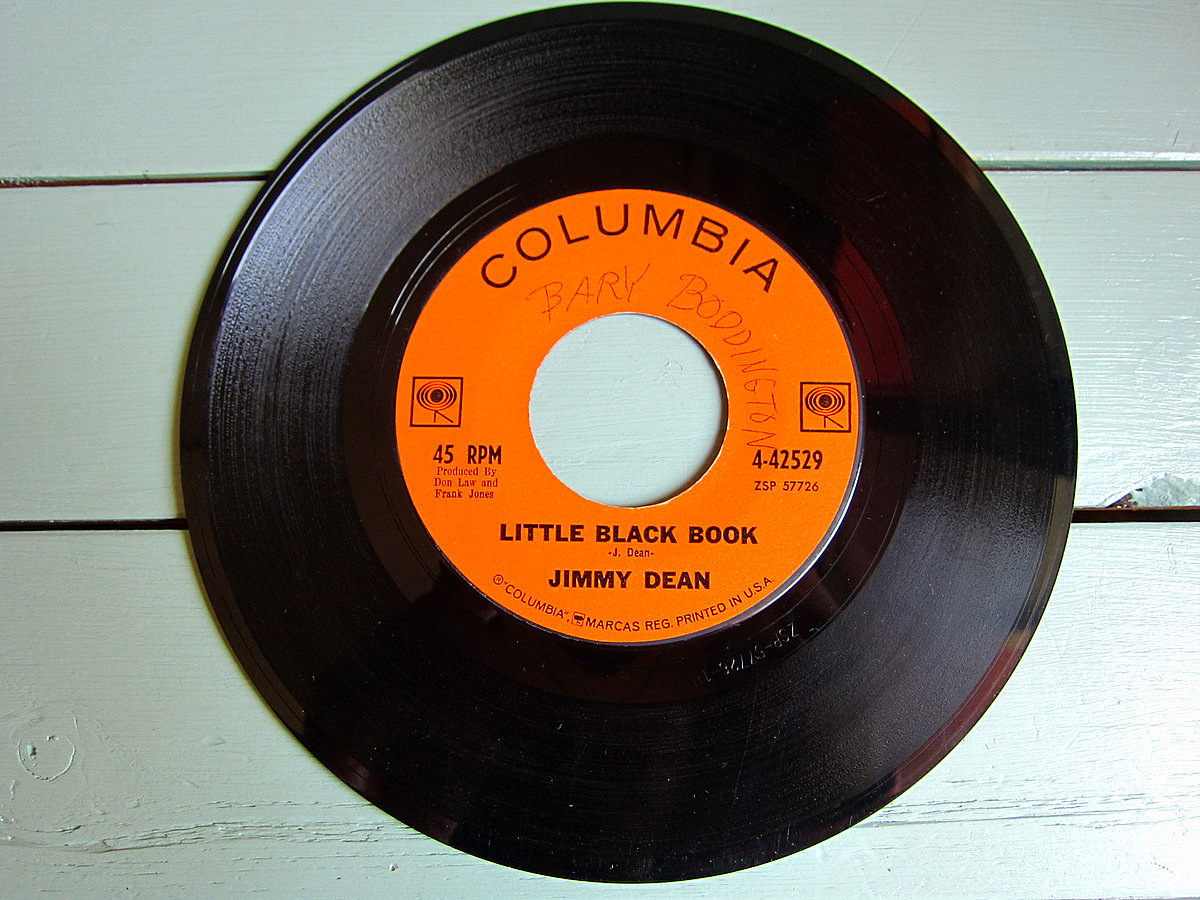 JIMMY DEAN●LITTLE BLACK BOOK/PLESE PASS THE BISCUITS COLUMBIA 4-42529●210526t1-rcd-7-cfレコード7インチ45カントリー_画像2