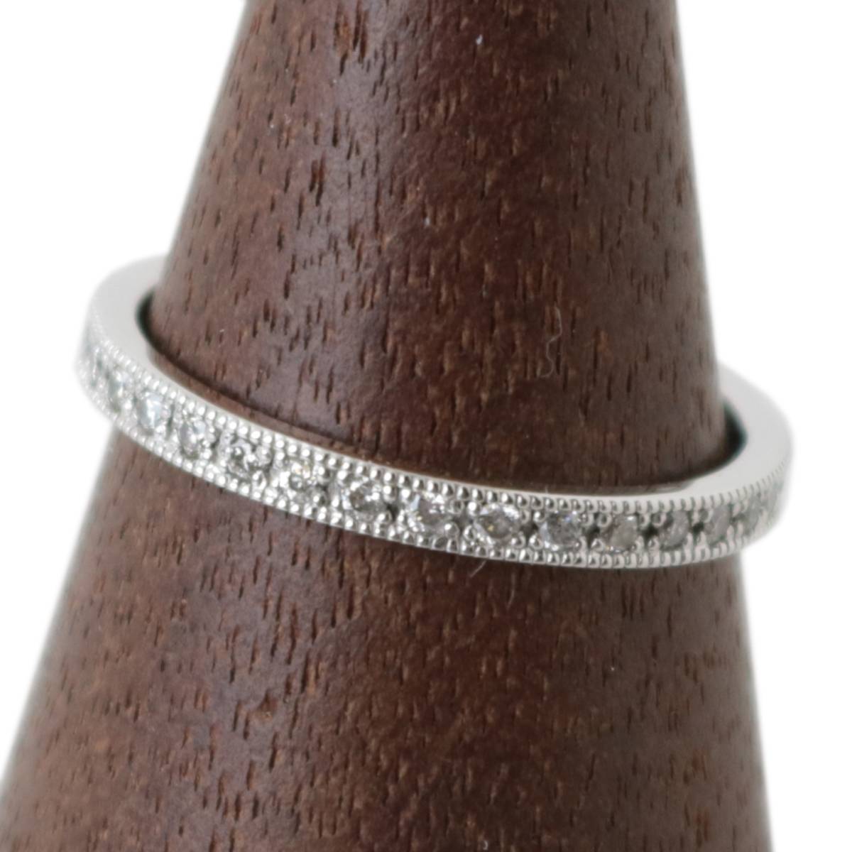 フルエタニティリング 指輪 Pt900 プラチナ900 ダイヤモンド 0.34ct 14.5号 重量約2.9g NT 磨き仕上げ品 Aランク