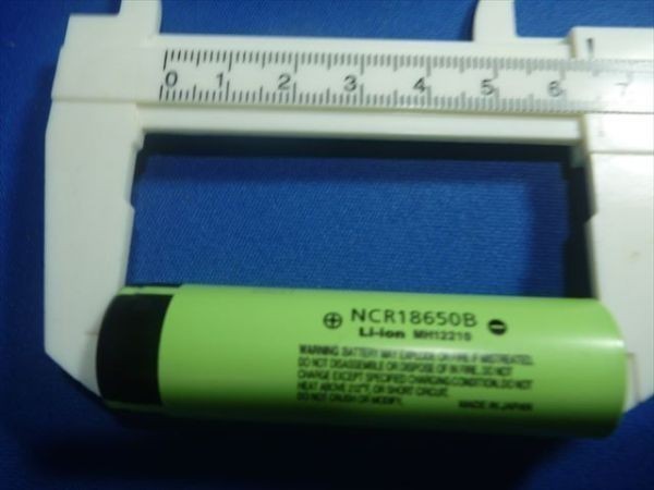 C,18650型　リチウム充電池　1本　松下　Panasonic NCR18650B 3400mAh_画像3