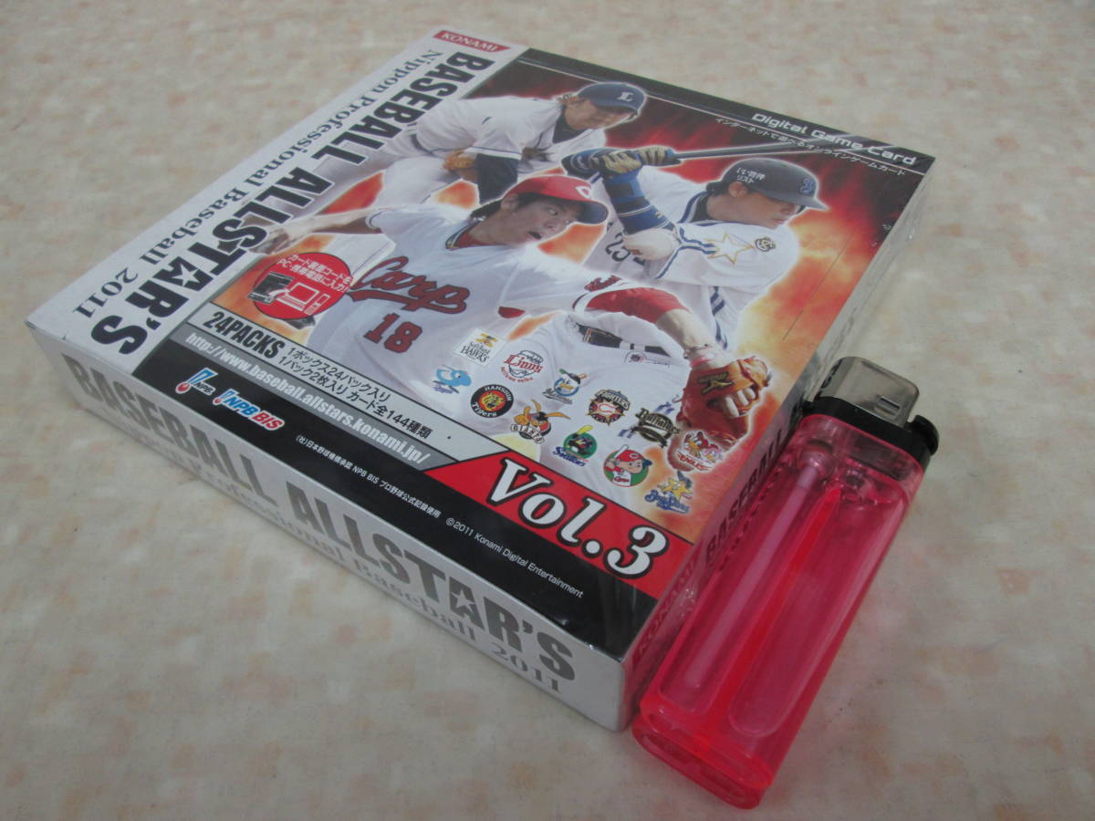 コナミ ベースボールオールスターズ Digital Game Card BASEBALL ALLSTAR’S Nippon Professional Baseball 2011 Vol.3 24パック入