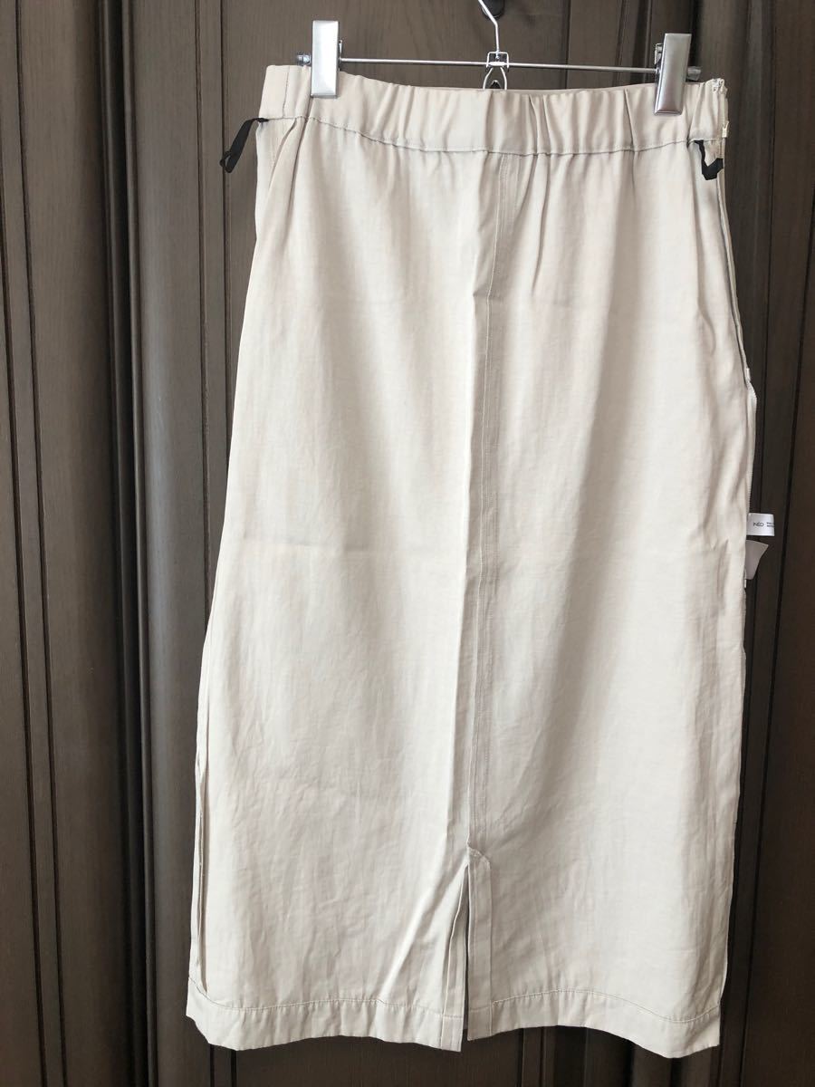 イネド　ロング　ベイカータイトスカート　ベージュ　サイズ11 日本製